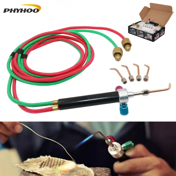 Jewelry Soldering Kit - PHYHOO Mini Welding Torch with 5 Tips