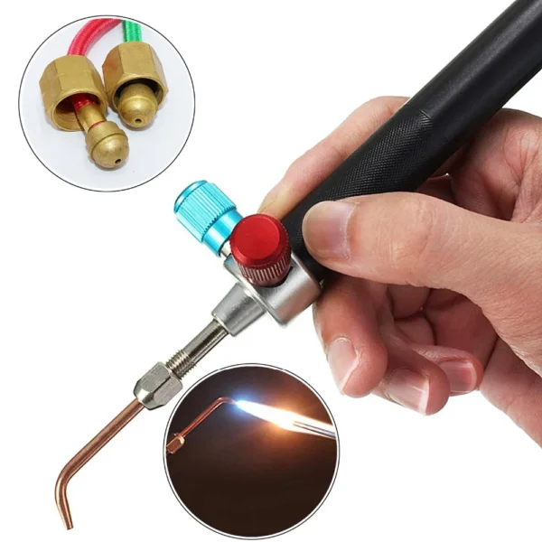 Jewelry Soldering Kit: Mini Gas Welding Torch with 5 Tips, 110V US Plug - Image 2