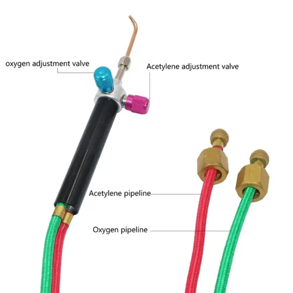 Jewelry Soldering Kit - PHYHOO Mini Welding Torch with 5 Tips - Image 3