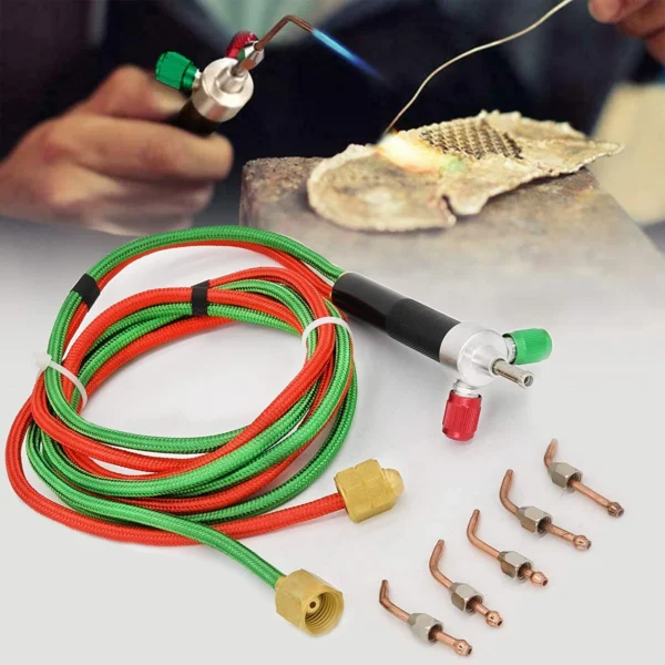 Jewelry Soldering Kit: Micro Gas Torch with 5 Tips for Oxygen & Acetylene - Image 4