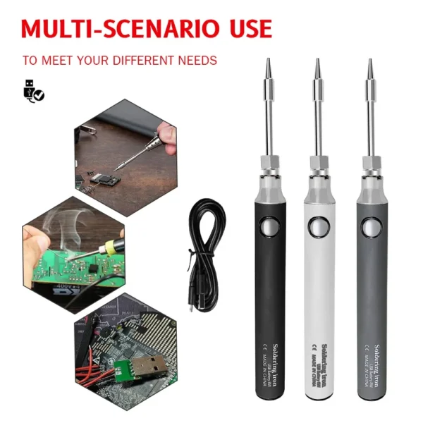 Jewelry Soldering Kit Cordless Electric Iron 5V, 8W Fast Charging - Image 2