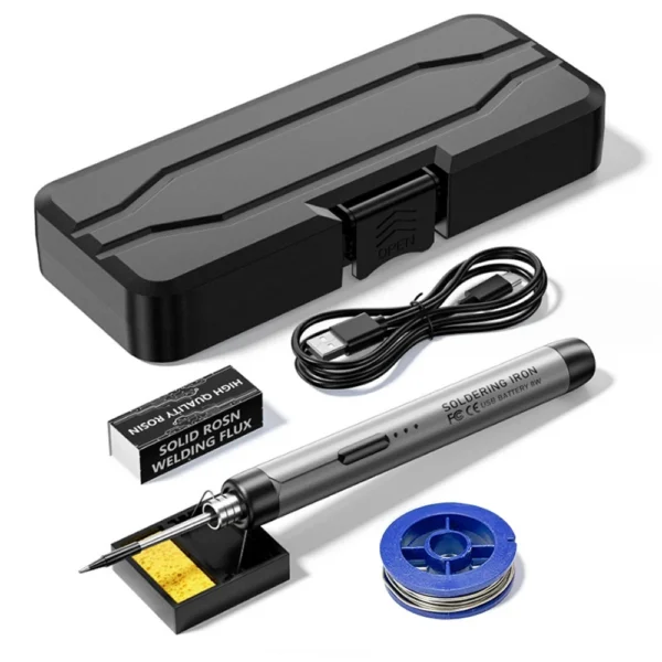 Jewelry Soldering Kit: USB Rechargeable Iron, 800mAh, Adjustable 300-450℃