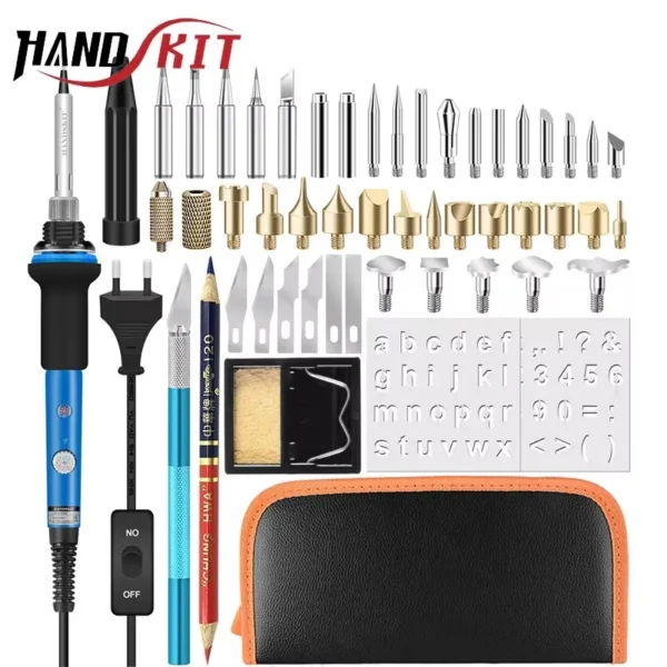 60W Jewelry Soldering Kit: Pyrography Pen for Wood Burning, Carving & Repair Tools