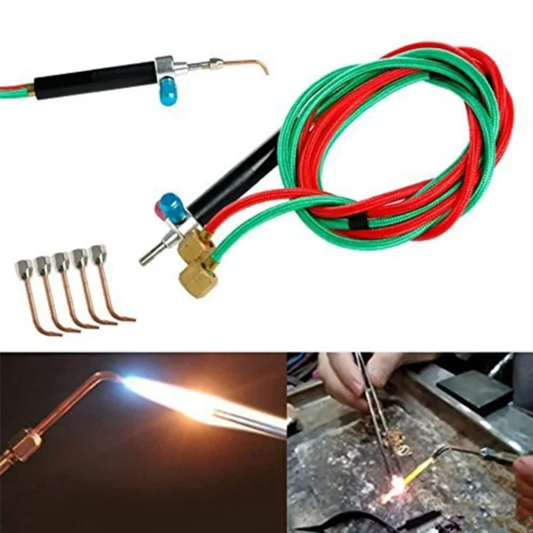 Jewelry Soldering Kit: Micro Gas Torch with 5 Tips for Oxygen & Acetylene - Image 2