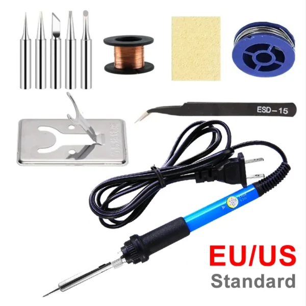 60W Jewelry Soldering Kit - Adjustable Temperature Iron Set
