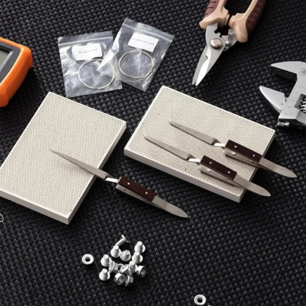 Jewelry Soldering Kit - Portable Set with Tweezers, Boards, and Iron for Precision - Image 3